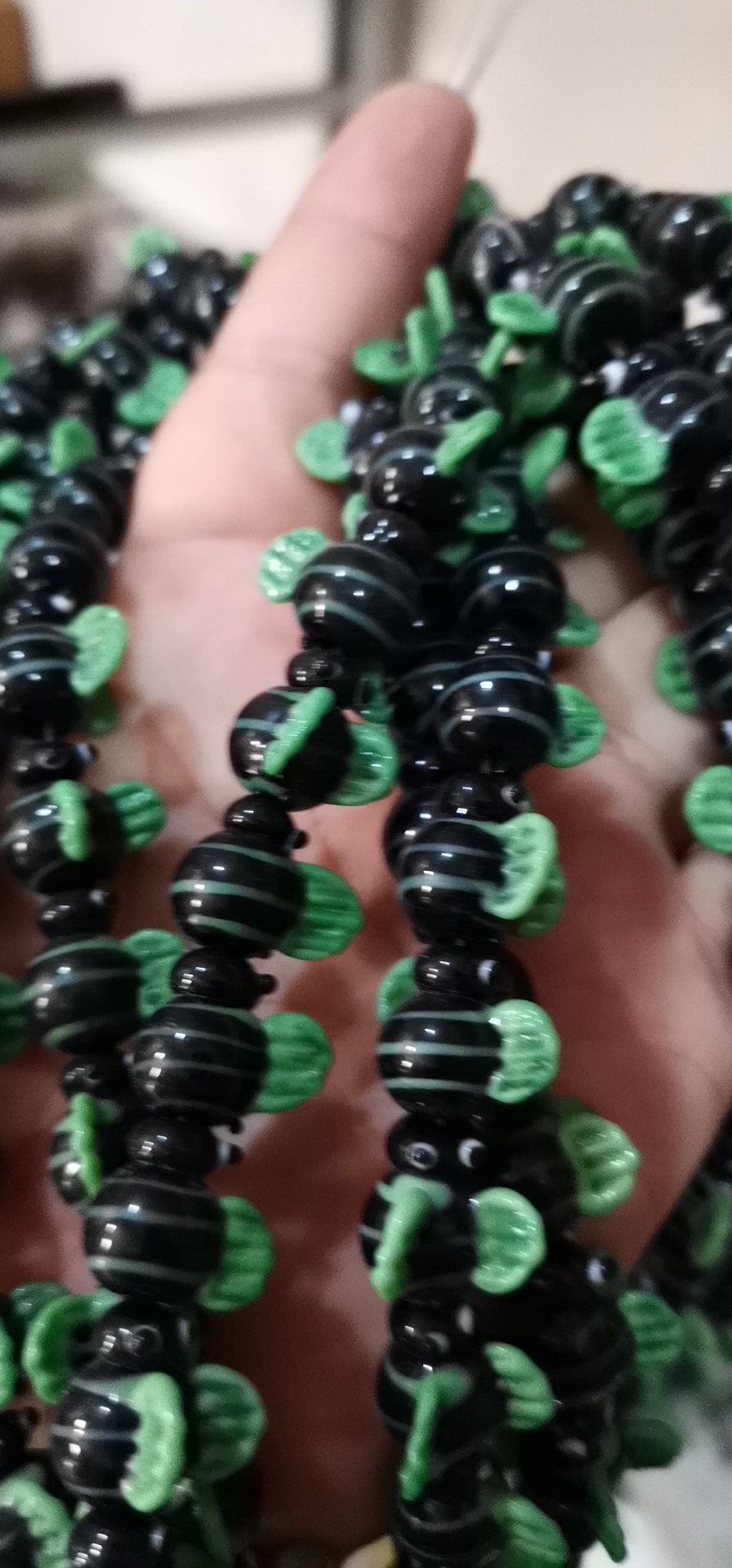 精美夜光内花琉璃珠手链项链耳环手机链等饰品配饰详情图7