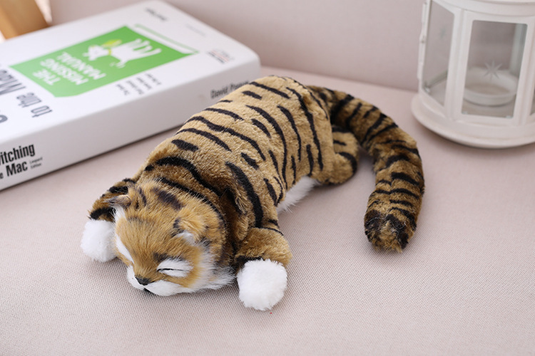 电动毛绒仿真猫 打滚大笑猫 打滚猫 声控加菲猫现货夜市地摊 热销详情图6