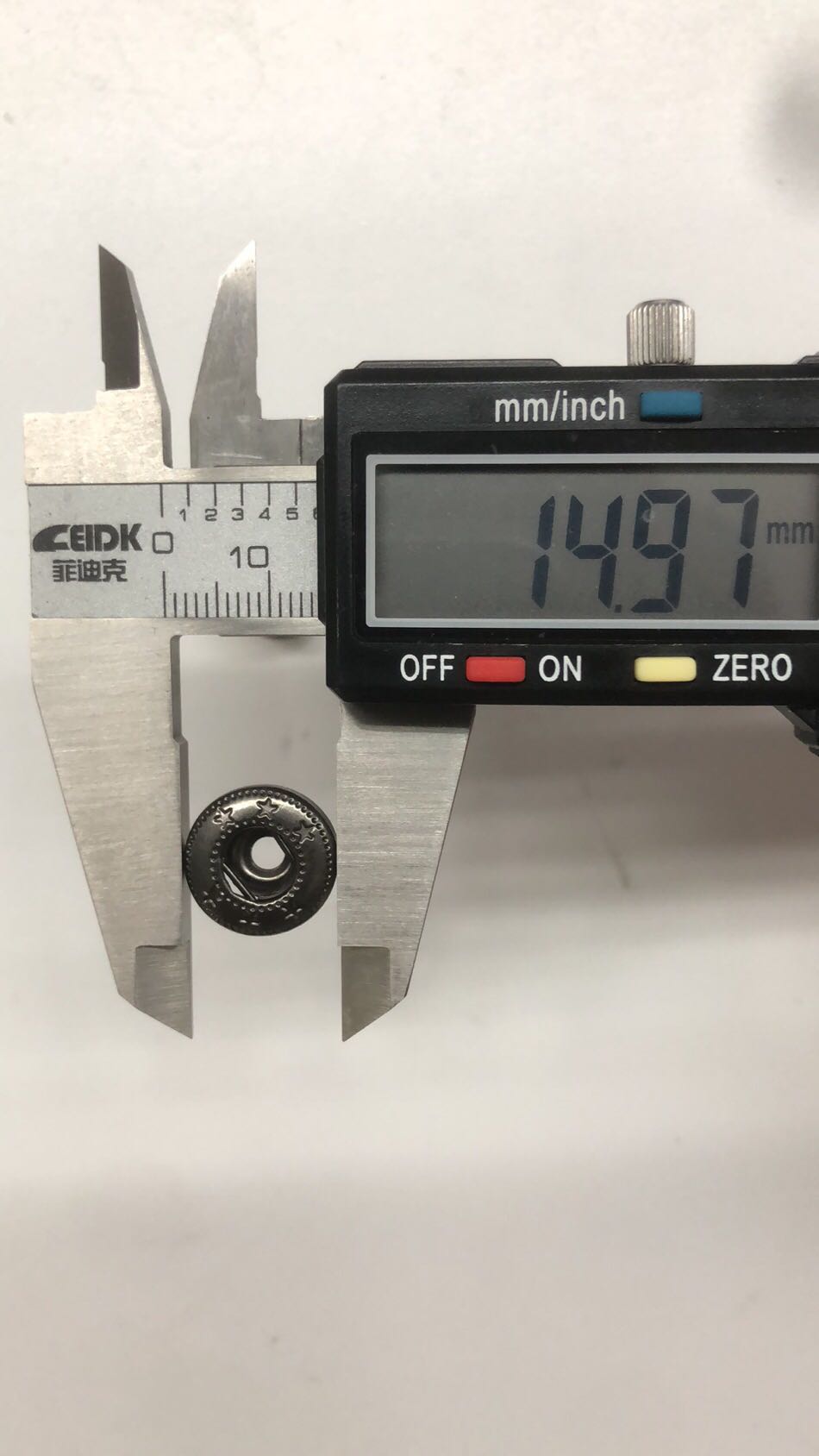 海悦辅料纽扣扣子832金属四合扣棉衣按扣摁扣棒球服暗扣套装工具细节图