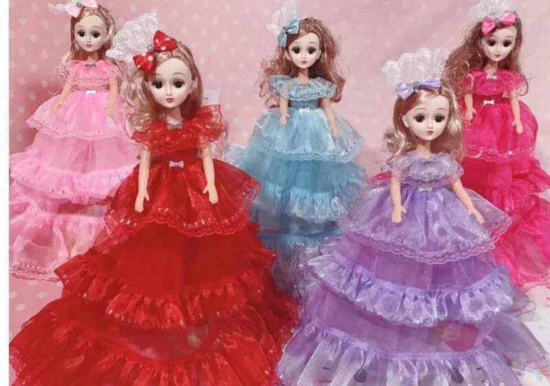 Wedding dress doll