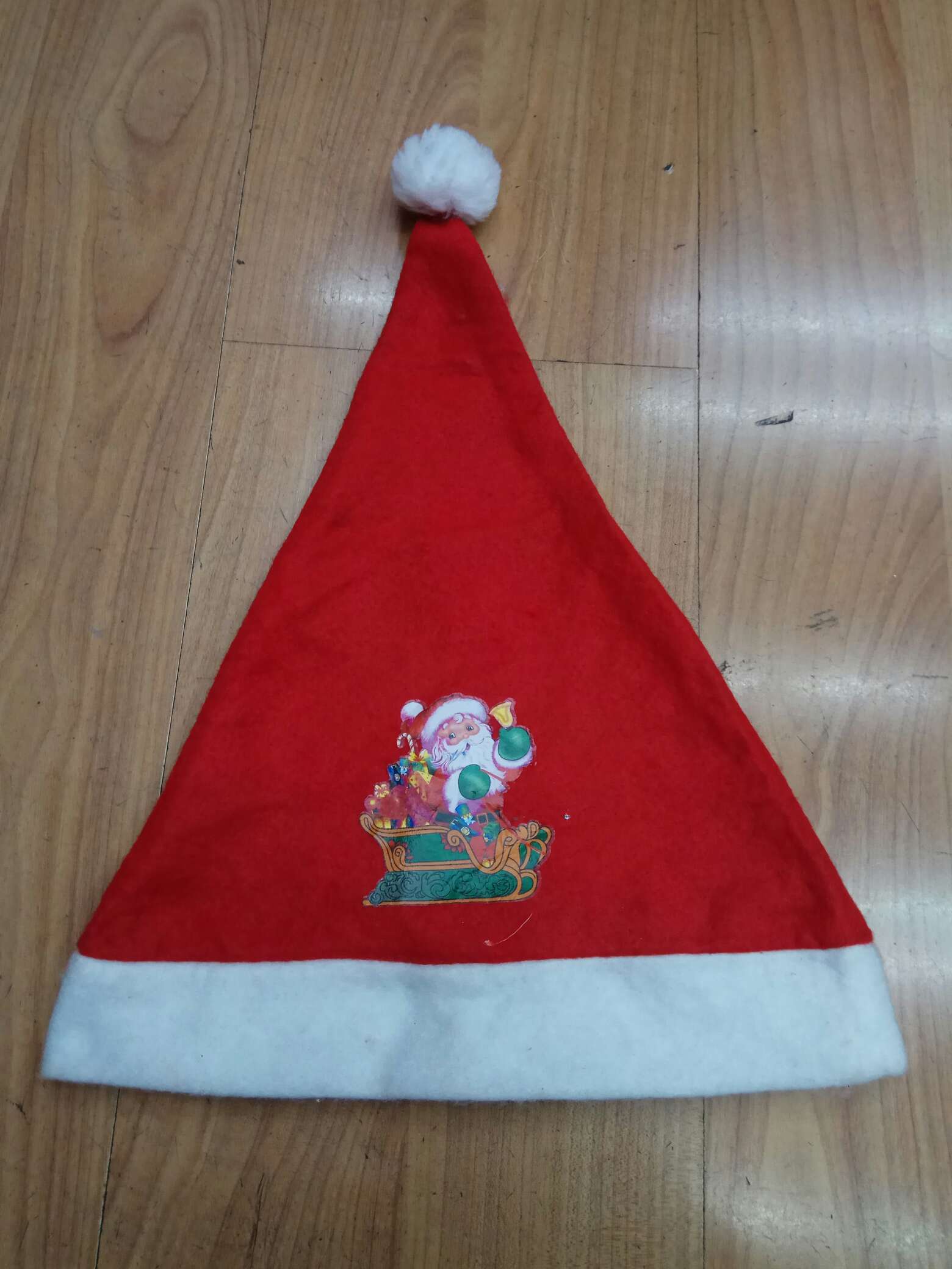 Christmas printed hat Christmas hat