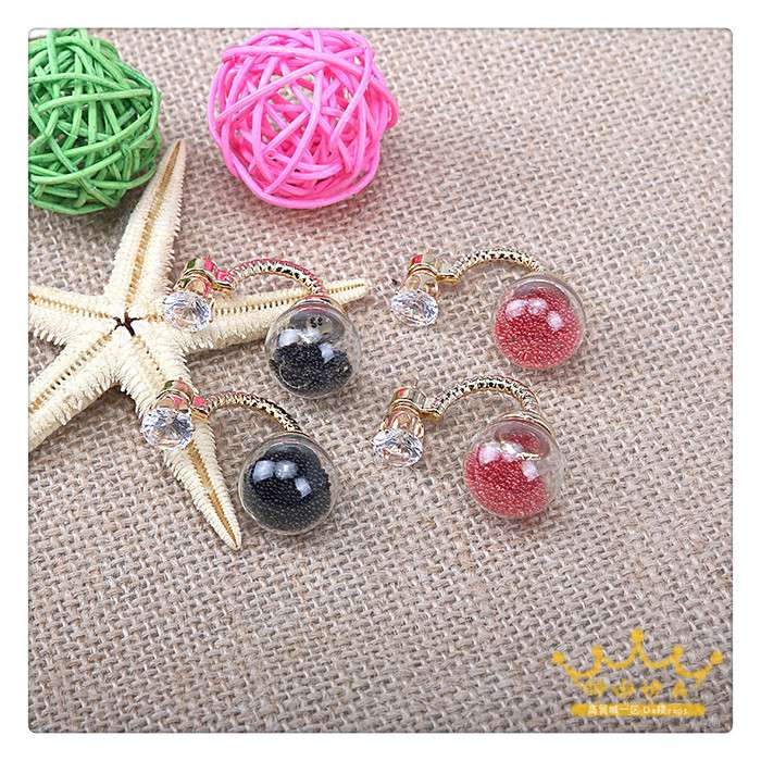 Diamond-encrusted crystal stud earrings for women, super sparkling earrings, glass ball twist bending machine imitation diamond stud earrings details Picture