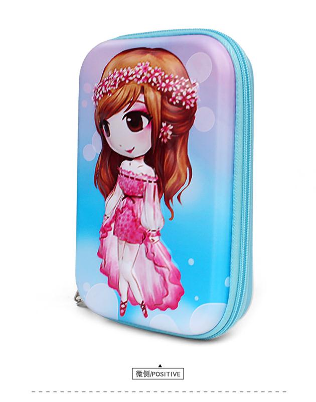 Factory Direct Sales Large Capacity Eva Dream Princess 👸 Pencil Case Children's Pencil Case Primary School Students Pencil Case Multi-Functional Creative Stationery Pen Case undefined