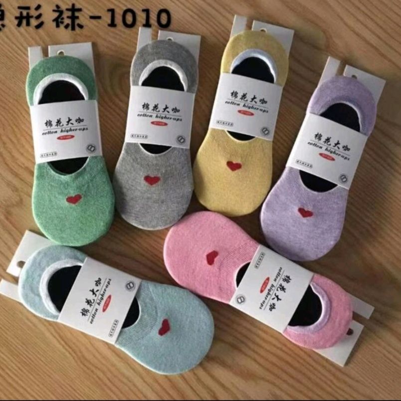 Worsted cotton Nuzhen invisible socks silicone cartoon floor socks invisible socks for women
