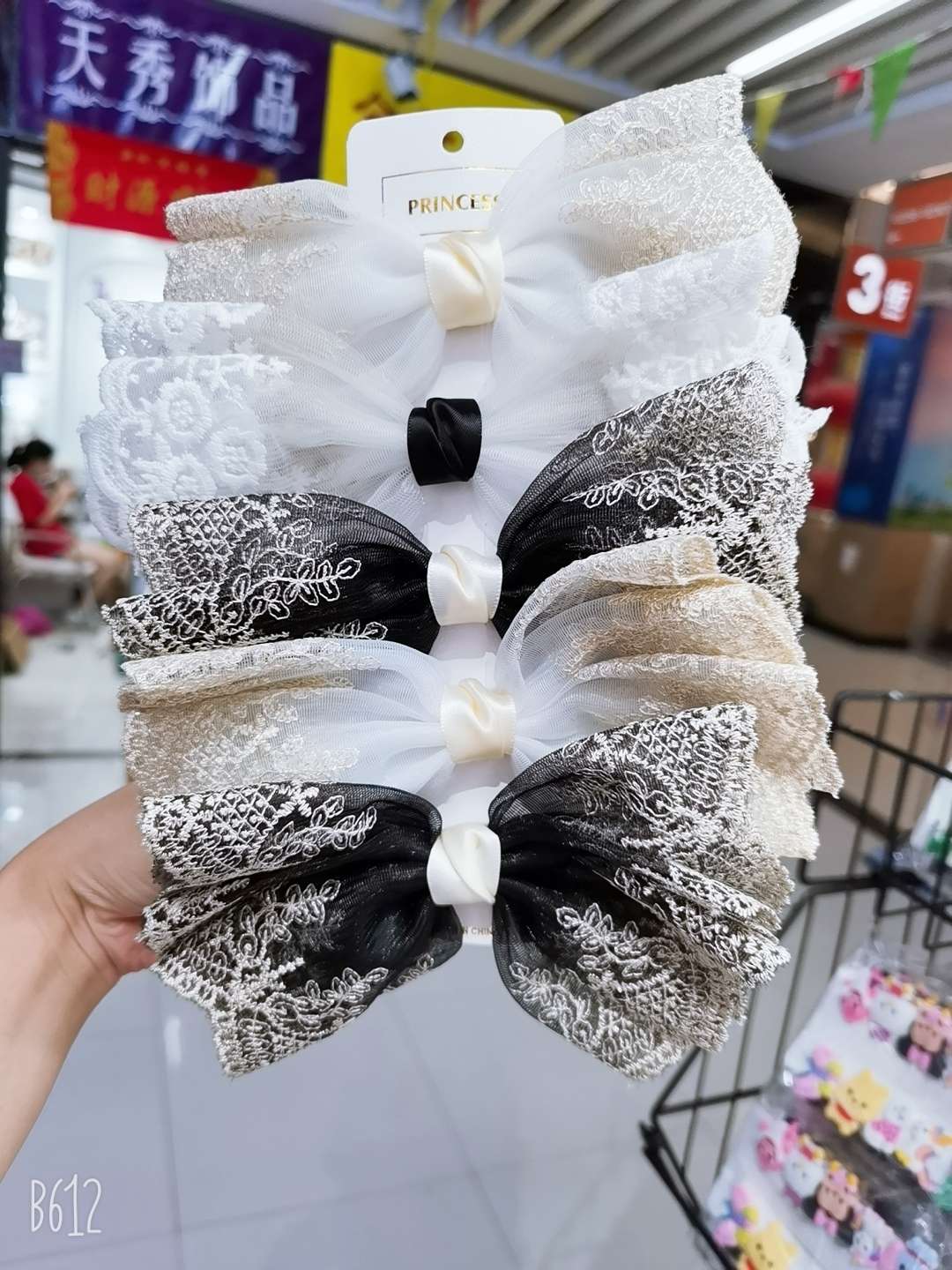 超仙蝴蝶结发夹网红弹簧夹详情1