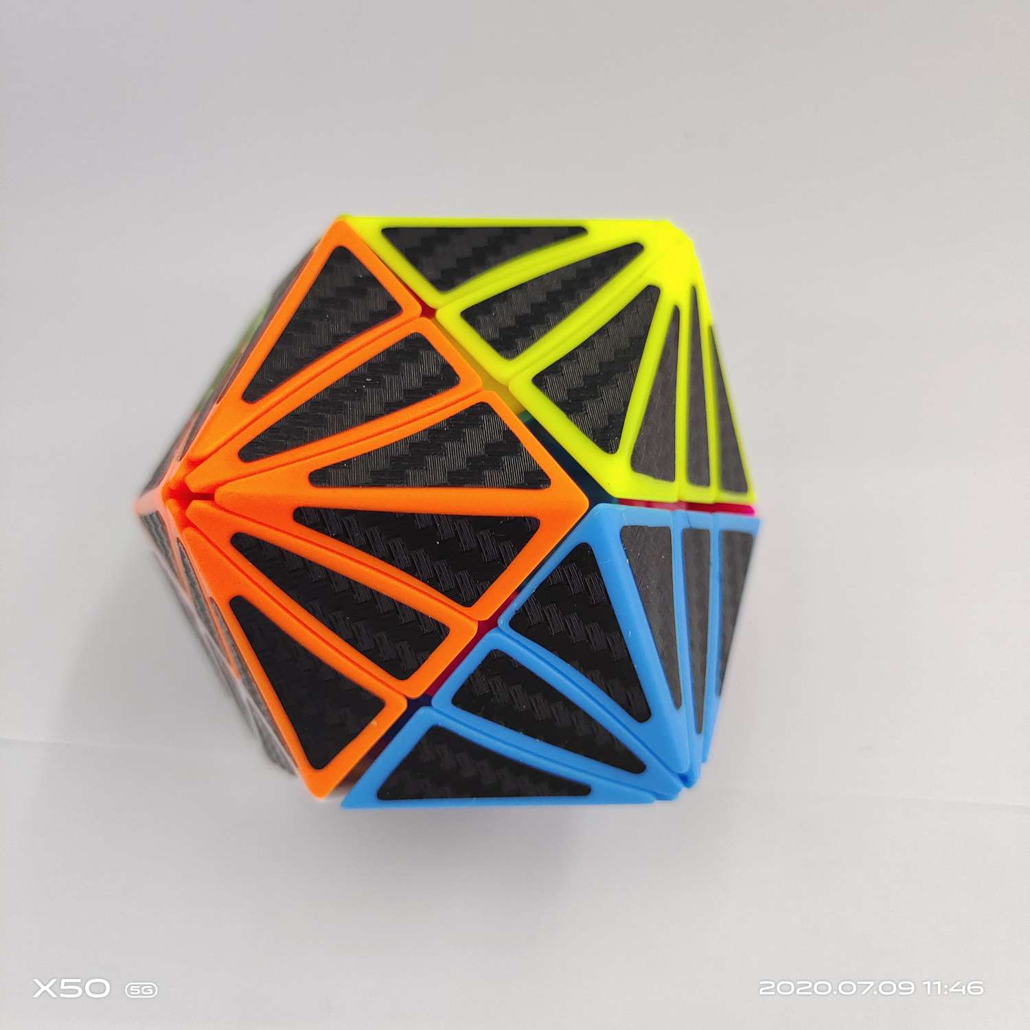 捷辉异形魔眼碳纤维贴纸魔方