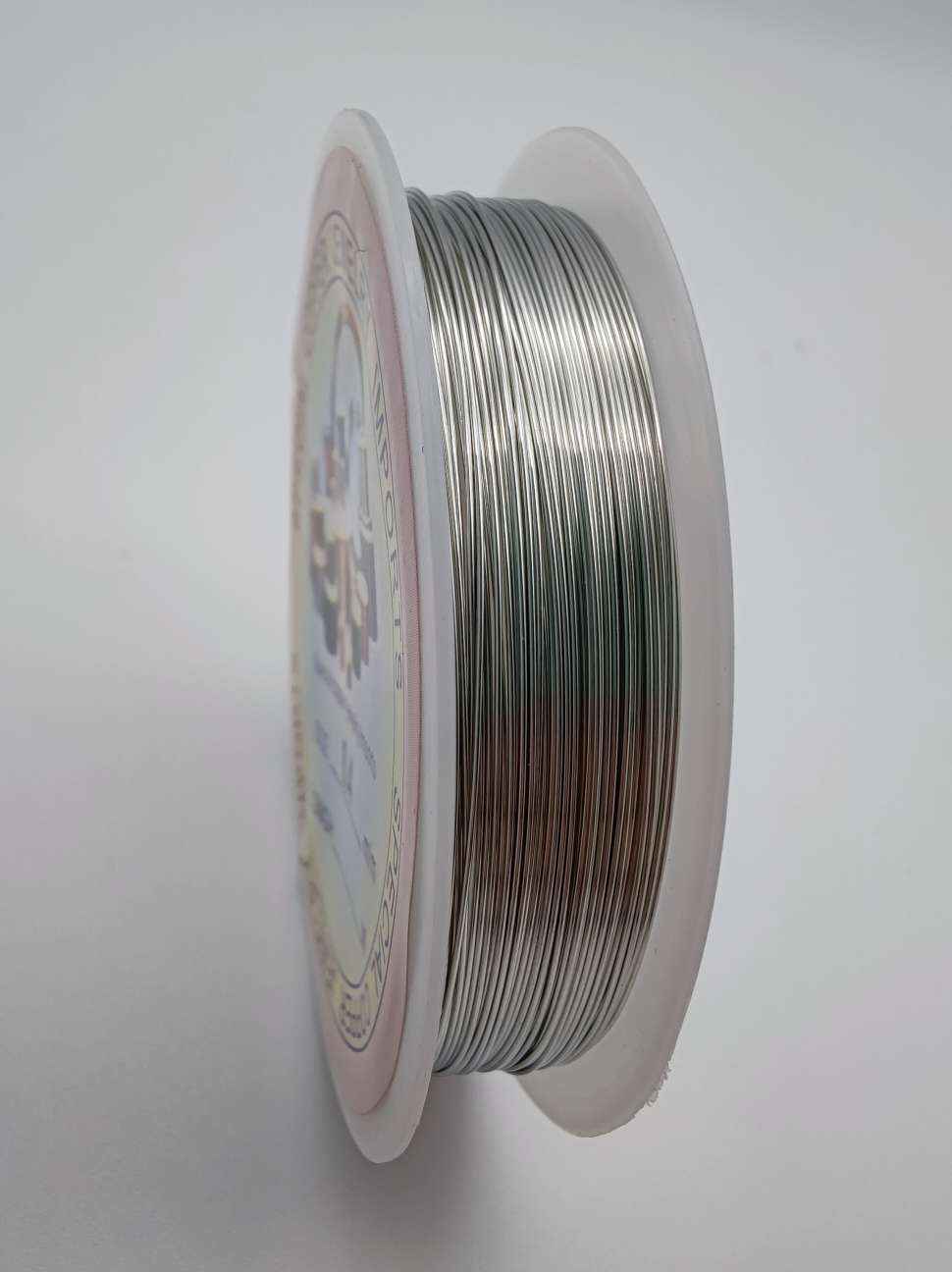 0.4mm银色铜线发簪配件手工铜丝缠花材料美甲diy首饰线引线定型线白底实物图