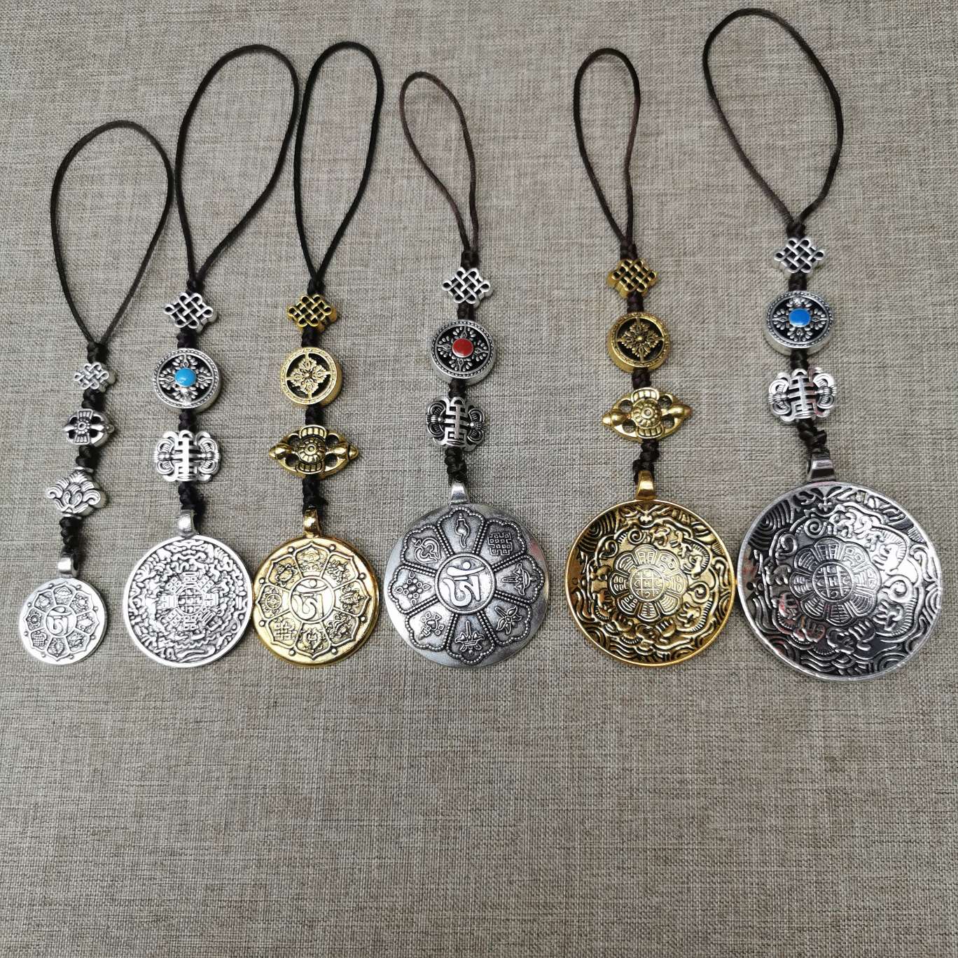 The Eight Auspicious zodiac Signs, Nine Palaces and Eight Trigrams Waist card