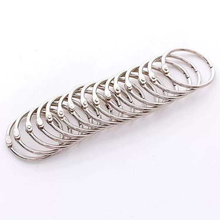 Haiyue accessories iron buckle buckle type loose-leaf ring binding ring strip iron buckle ring to fix the book ring clasp circle thumbnail