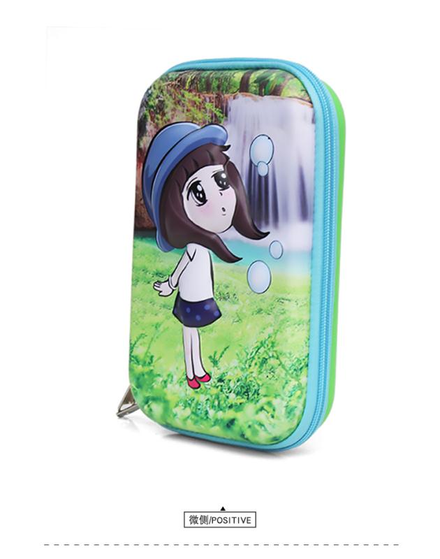 Factory Direct Sales Large Capacity Eva Bubble Girl 👧 Pencil Case Children's Pencil Case Primary School Students Pencil Case Multi-Functional Creative Stationery Pen Case undefined