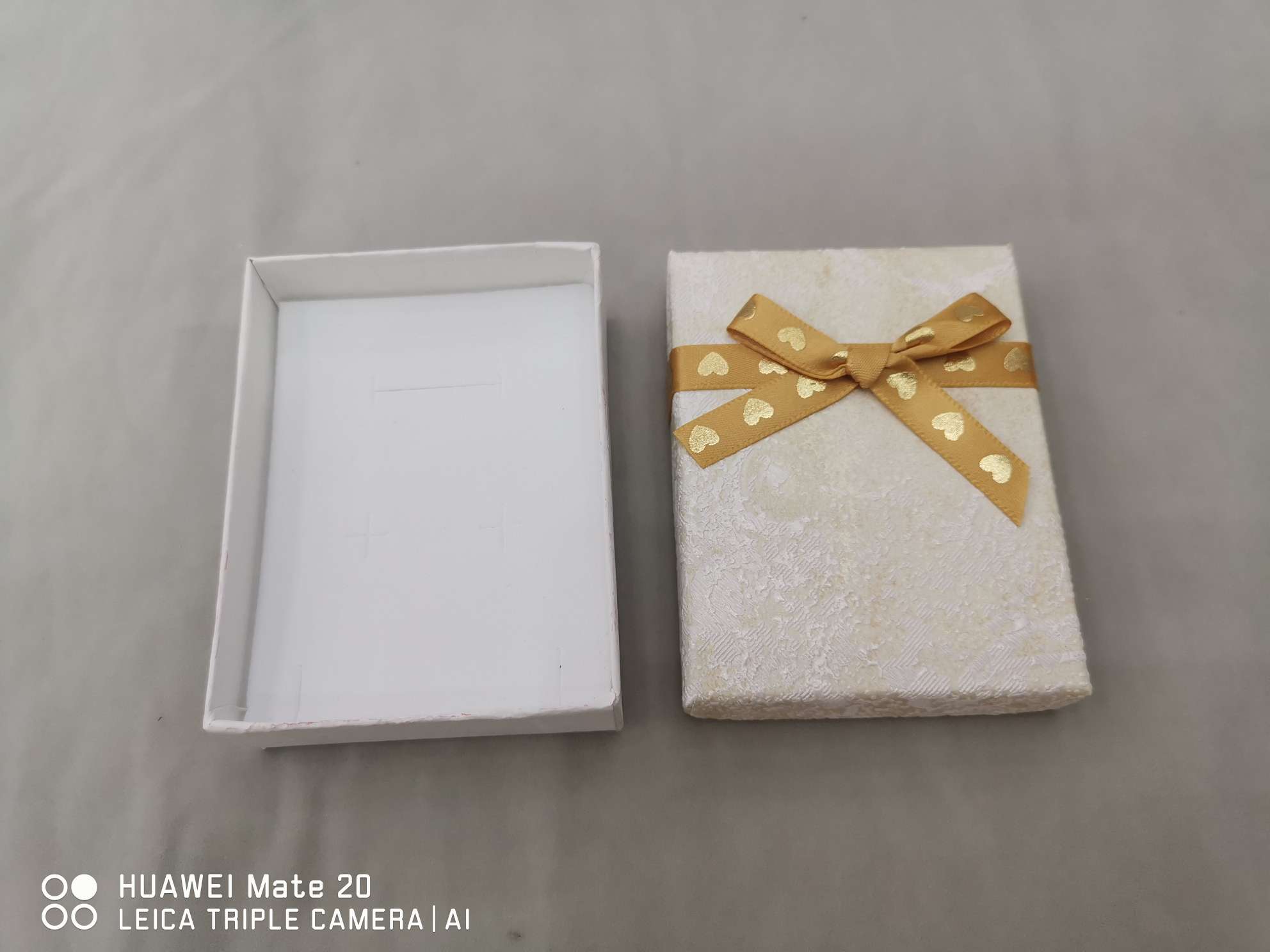 Lid Paper Box Bow Jewelry Storage Box Earrings Pendant Hair Clip Silver Wrapping Gift Gift Box Box details Picture
