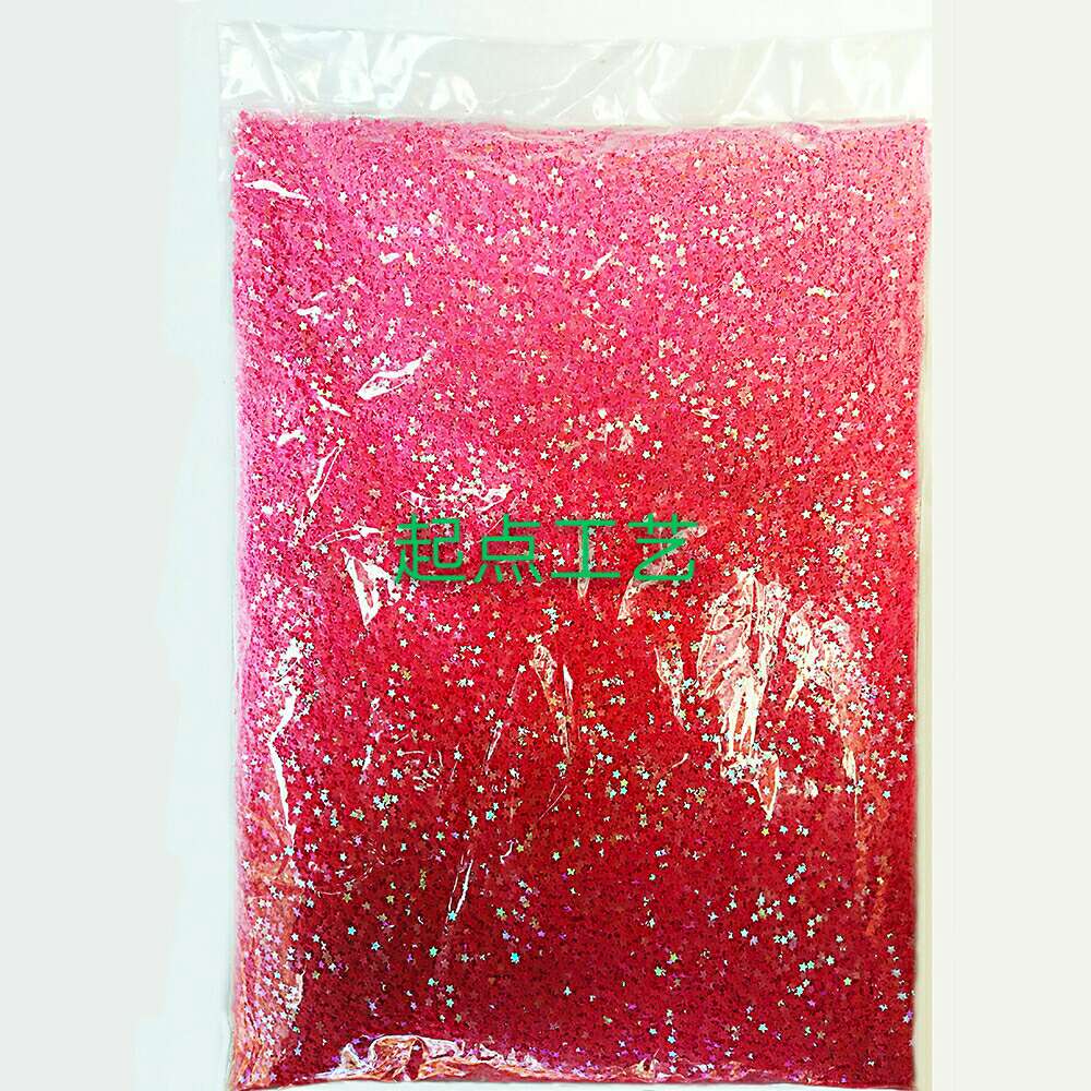 Five-Pointed Star Pvc Glitter, Complete Color Specifications, Can Also Be Customized undefined