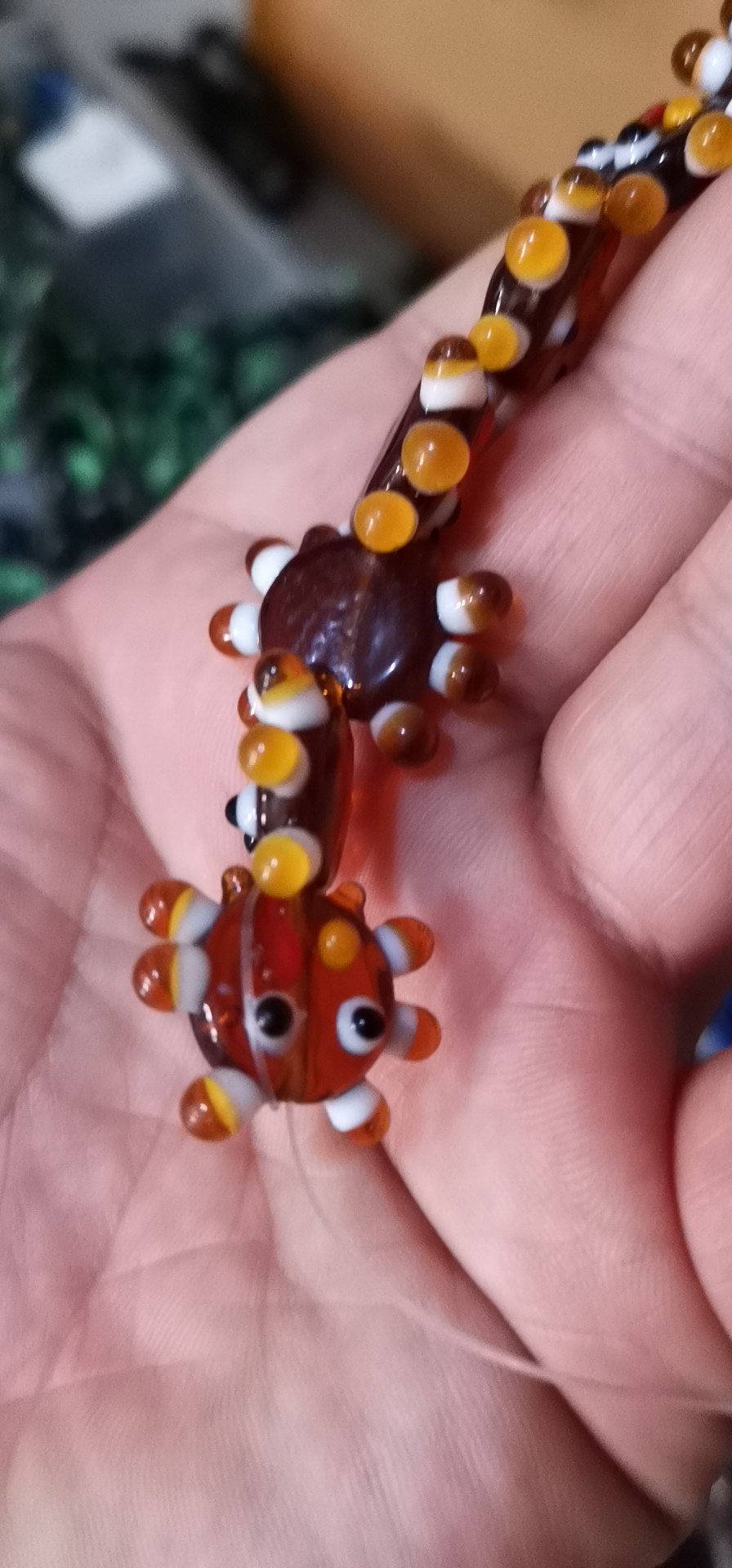 精美夜光内花琉璃珠手链项链耳环手机链等饰品配饰详情图9