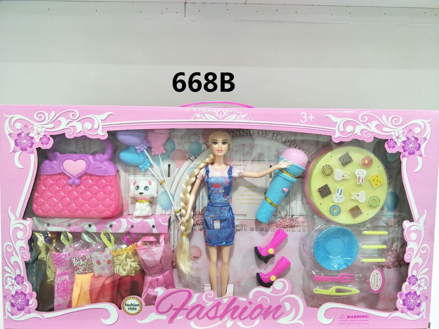 668 New extended box Barbie doll