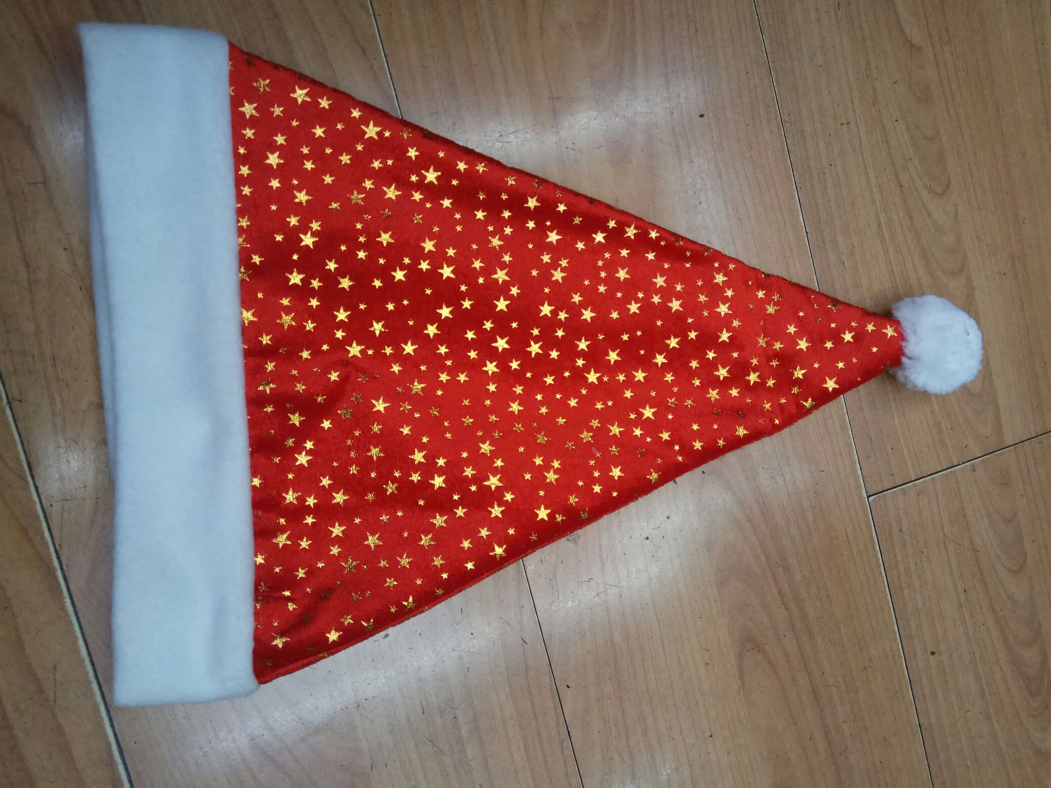 Velvet double-layered five-star hat