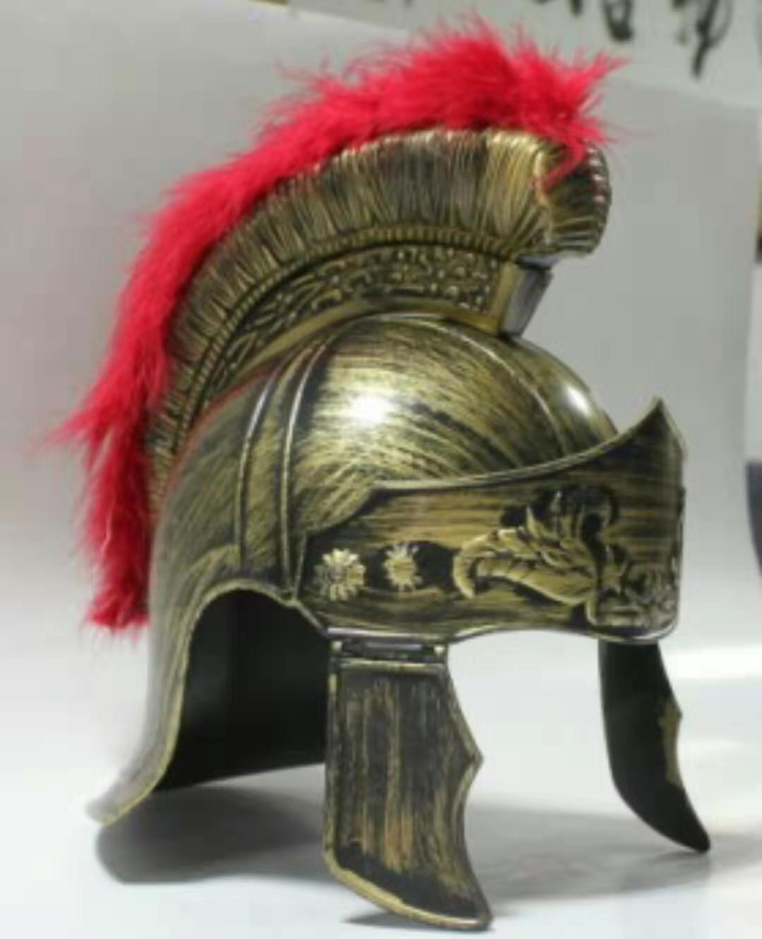 Holiday helmet Halloween props old helmets + red hair full figure