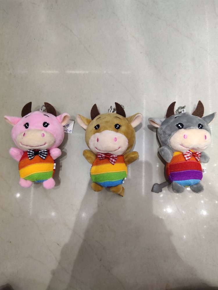 Rainbow bull pendant