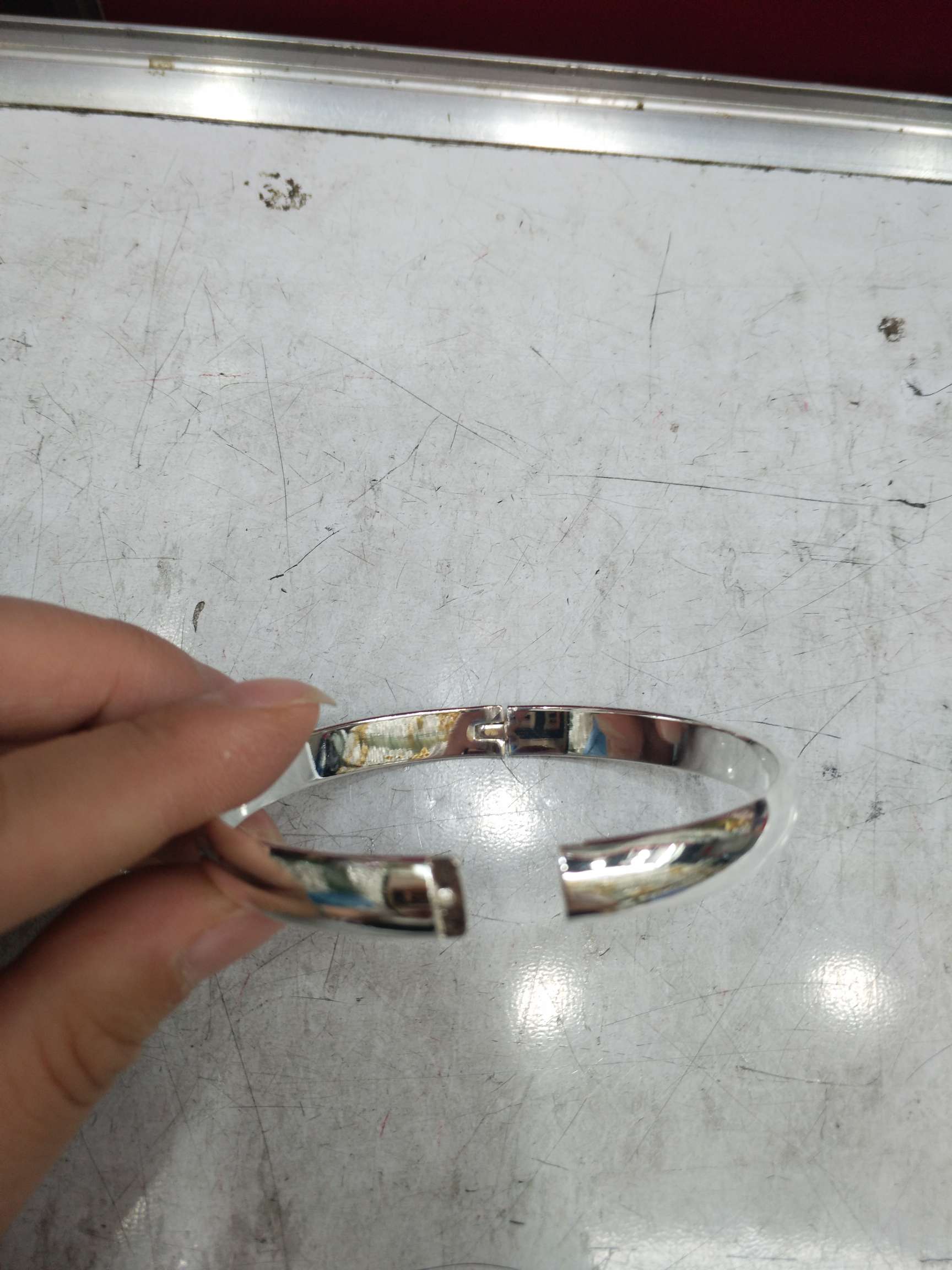 8厘光面镀银细节图