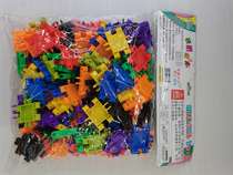 Small dudu wholesale children's kindergarten building blocks interconnecting building blocks desktop puzzle night market toys size blocks Hualong factory direct sales