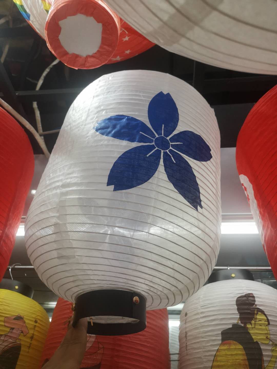 Japanese-style cloth lanterns