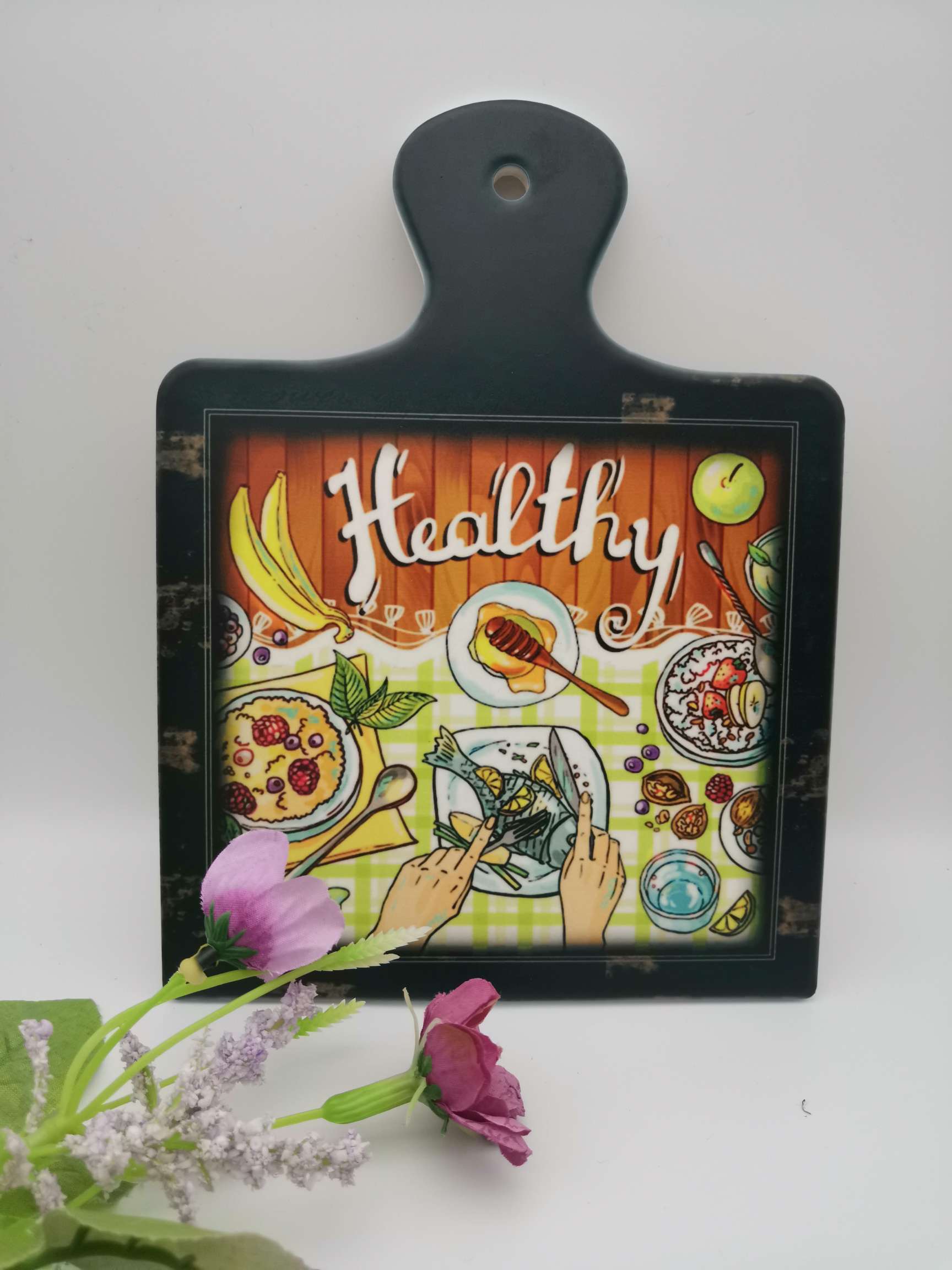 创意带手柄装饰挂板  餐垫 隔热垫 锅垫 碗垫餐盘垫…可来图来样订做详情图7