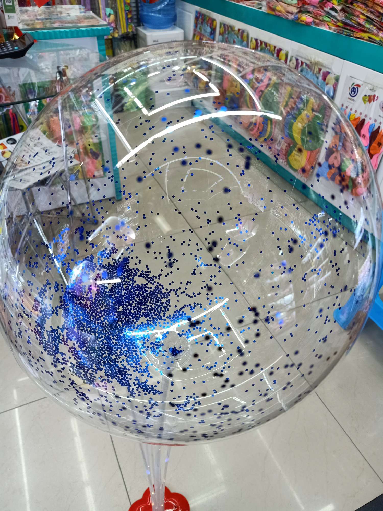 亮片波波球细节图