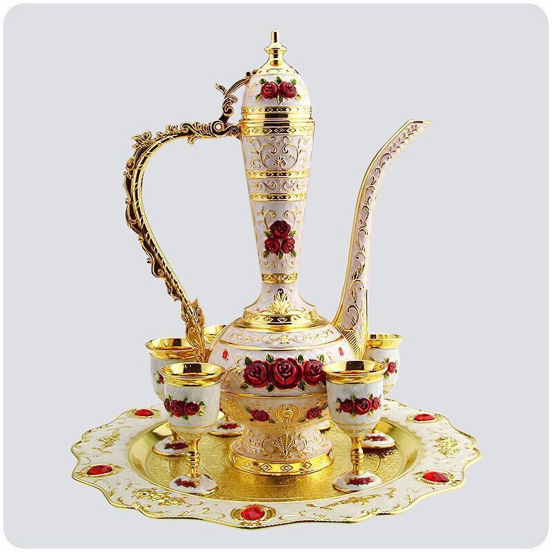 特大号欧式锌合金酒杯酒具套装金属工艺品礼品家居酒柜装饰摆件详情图8