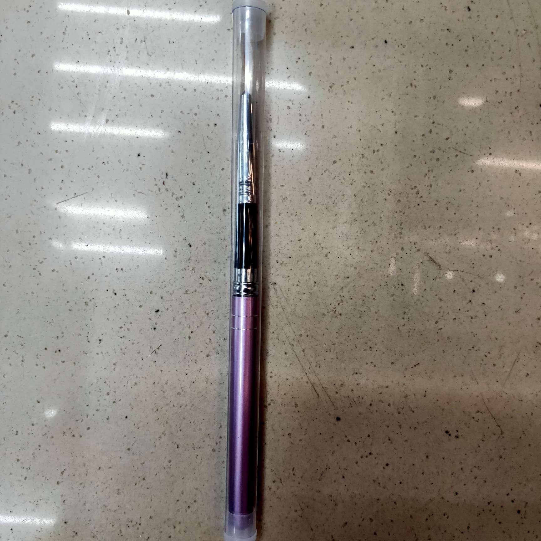 单子紫色杆美甲笔