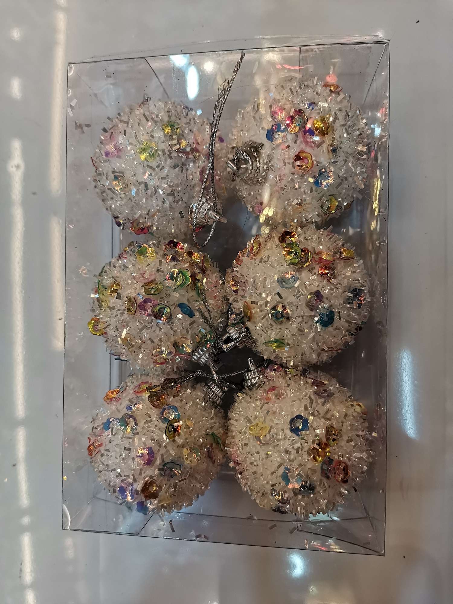 5.5CM Christmas balls, 6 in a box details Picture
