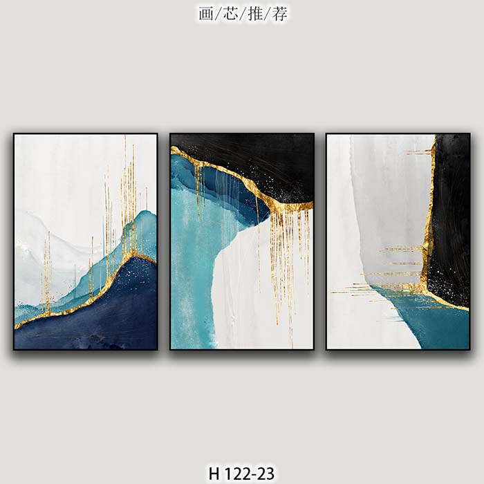 Triptych Sofa Background Drawing Hotel Decorative Painting Club Decorative Painting Application Scenario