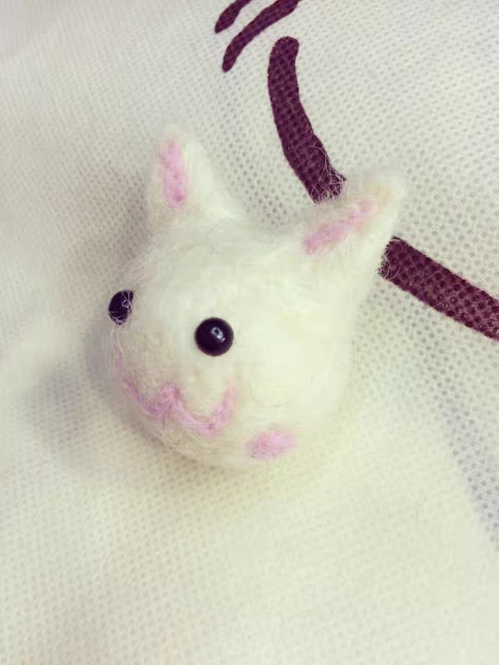 Little cat felt, poke, poke, musician diy decorative items, finished accessory materials, Japanese and Korean headwear, pendants, animal accessories details Picture