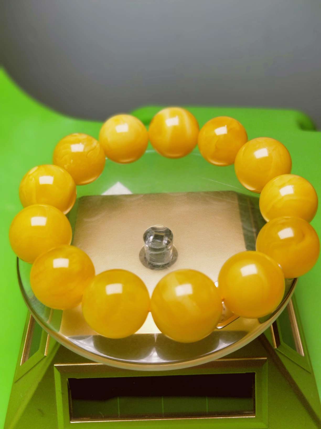 Natural raw mineral aged beeswax bracelets for men and women