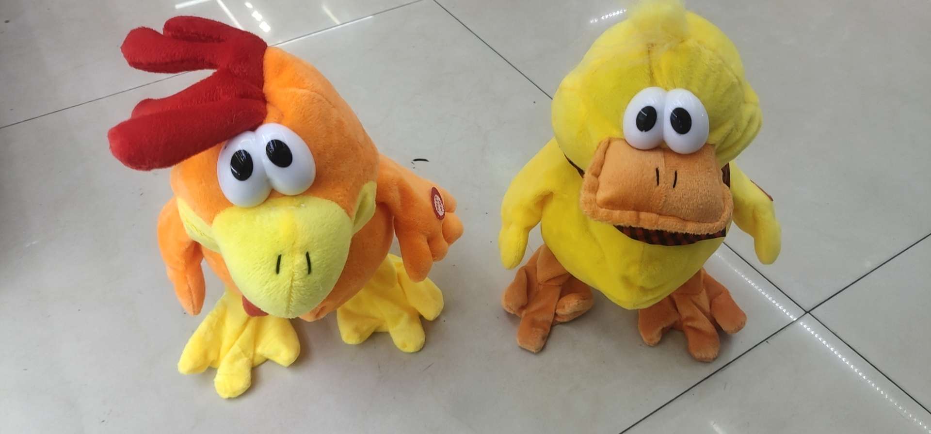 The chicken cries in agony, the duck cries in agony