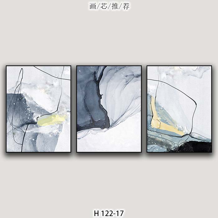 Triptych Sofa Background Drawing Hotel Decorative Painting Club Decorative Painting details Picture