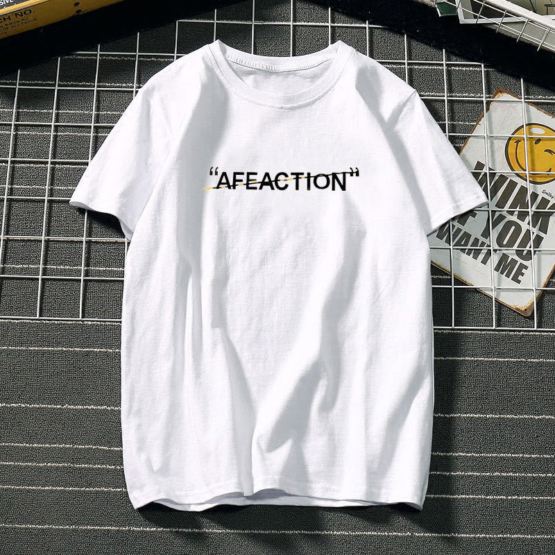 Cotton T-shirt summer trend new t autumn wear popular logo men's short sleeves thumbnail