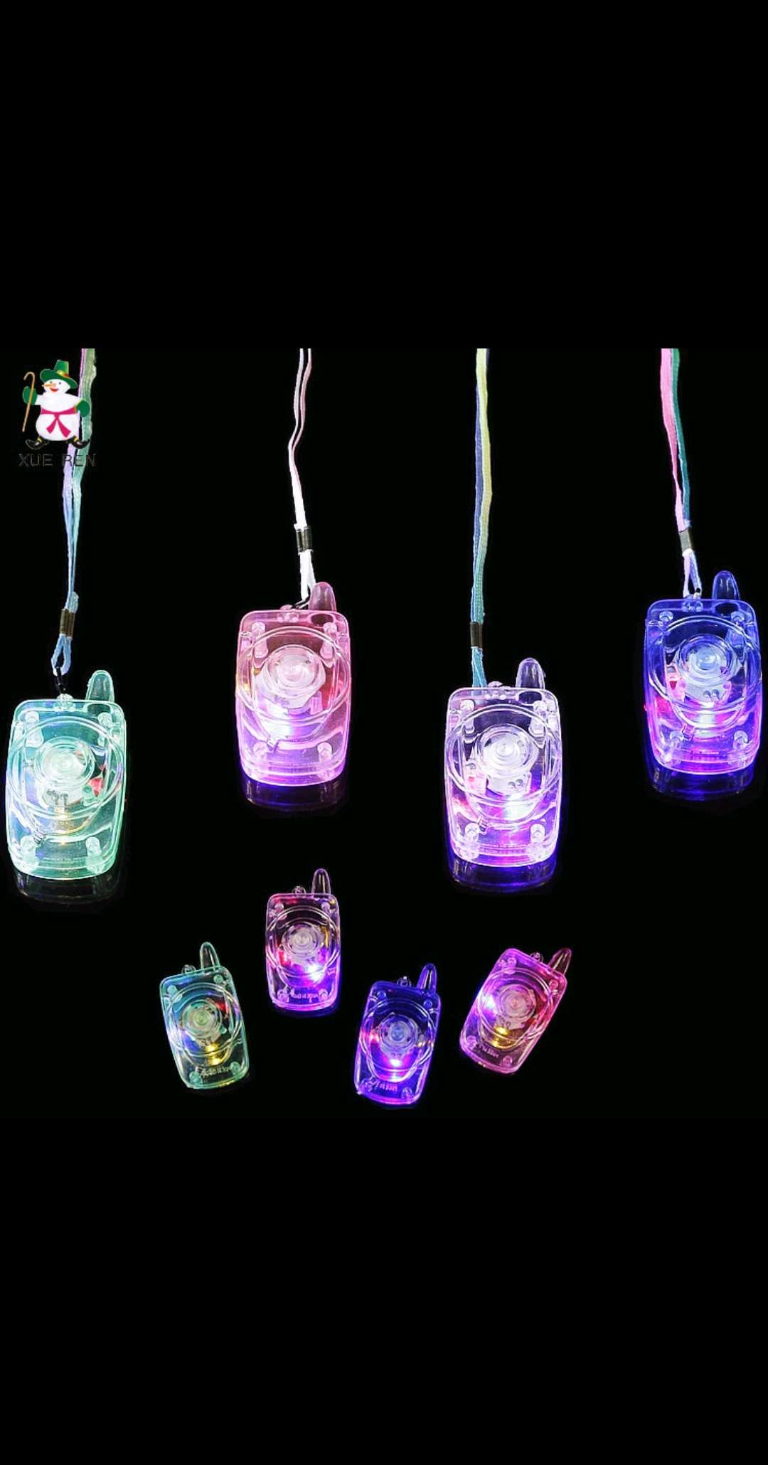 厂家直销 透明手机闪光挂件 创意七彩发光玩具 夜市地摊热卖批发