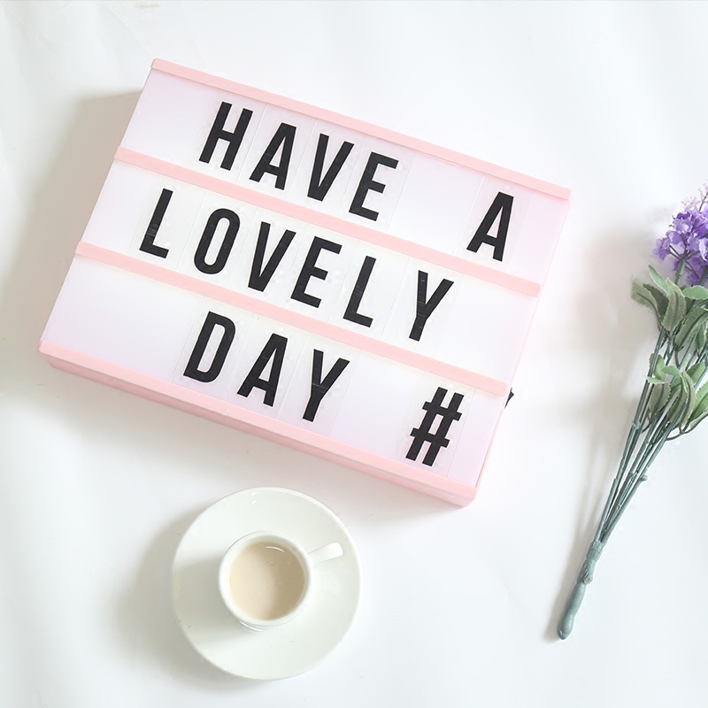 Letter light box A5