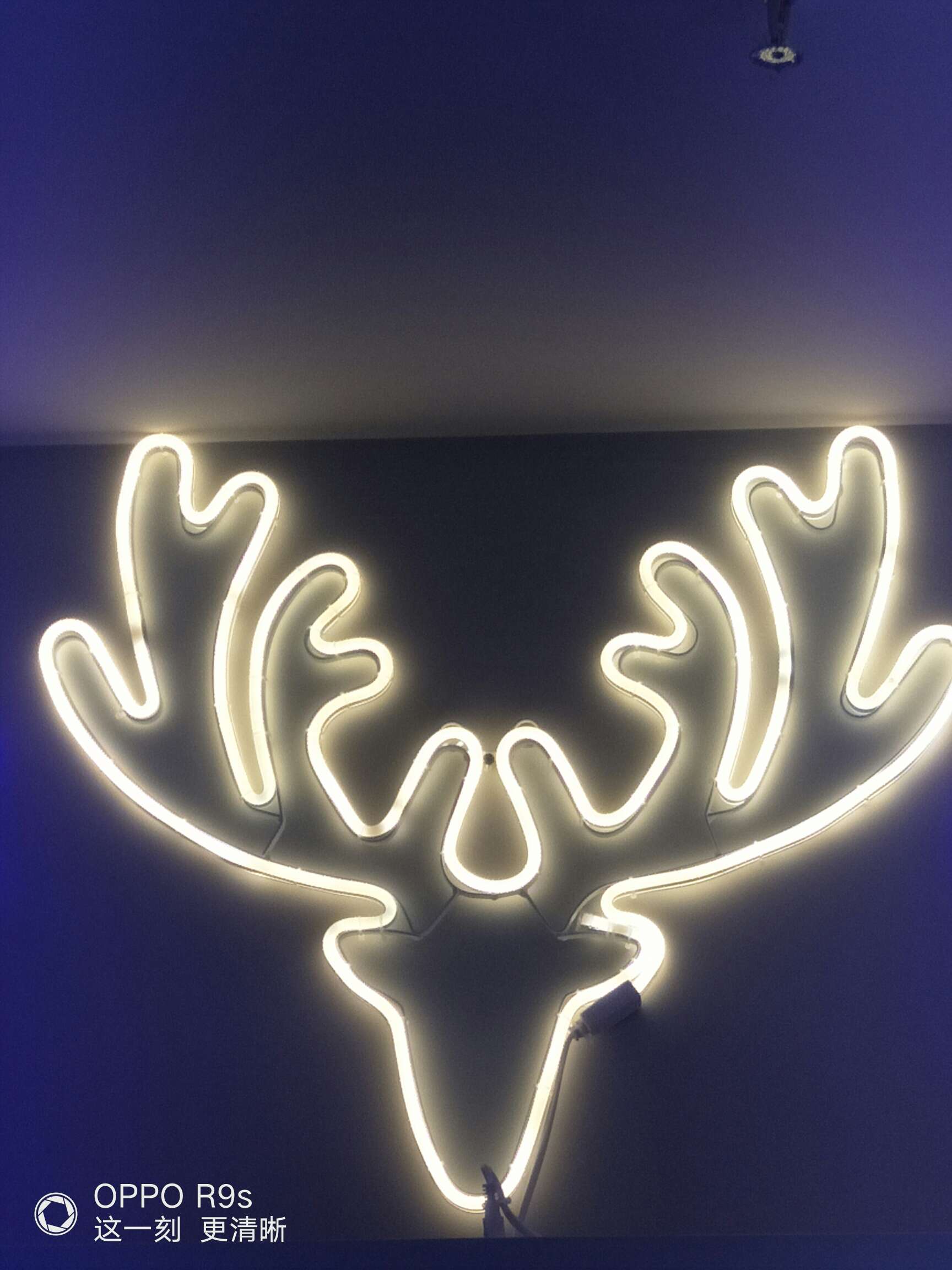 Shaped lamp deer head