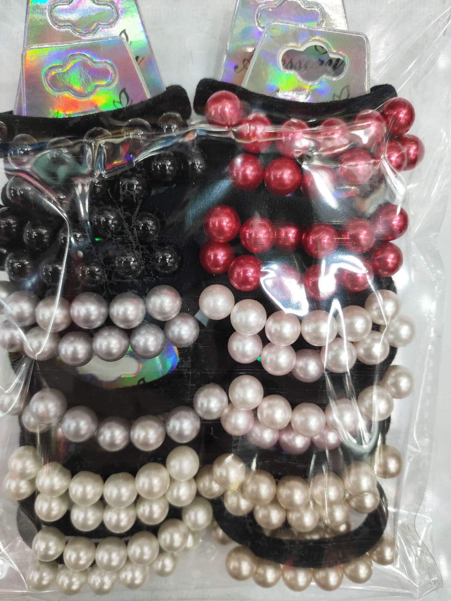 High elastic nail large pearl rubber band thumbnail
