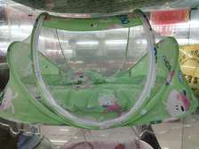 婴儿防蚊蚊帐婴儿床夏季午睡婴儿三件套绿色