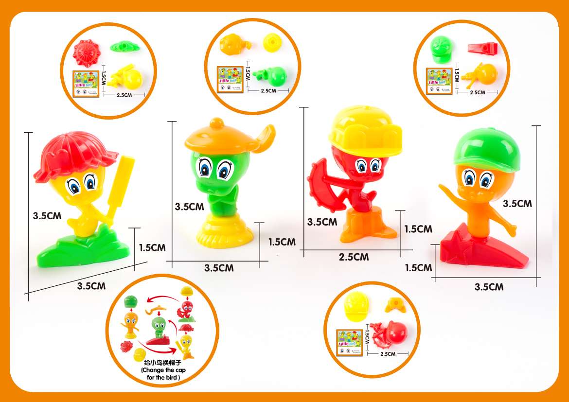 Plastic mix cartoon bird thumbnail