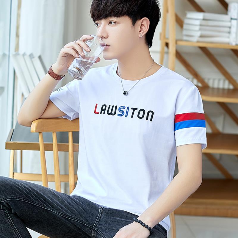 Summer trend new T-shirt autumn collection men's short-sleeved style Specification image
