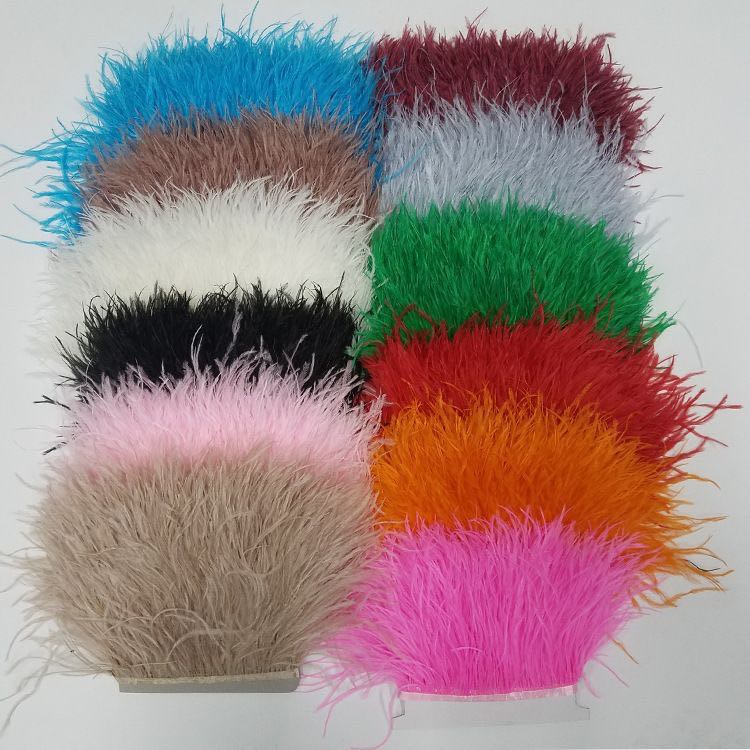 鸵鸟毛布边布带花边服装辅料配件产品图