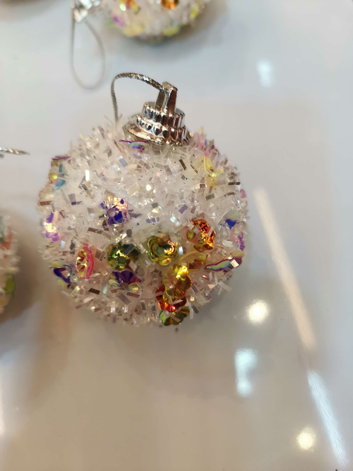 5.5CM Christmas balls, 6 in a box Specification image