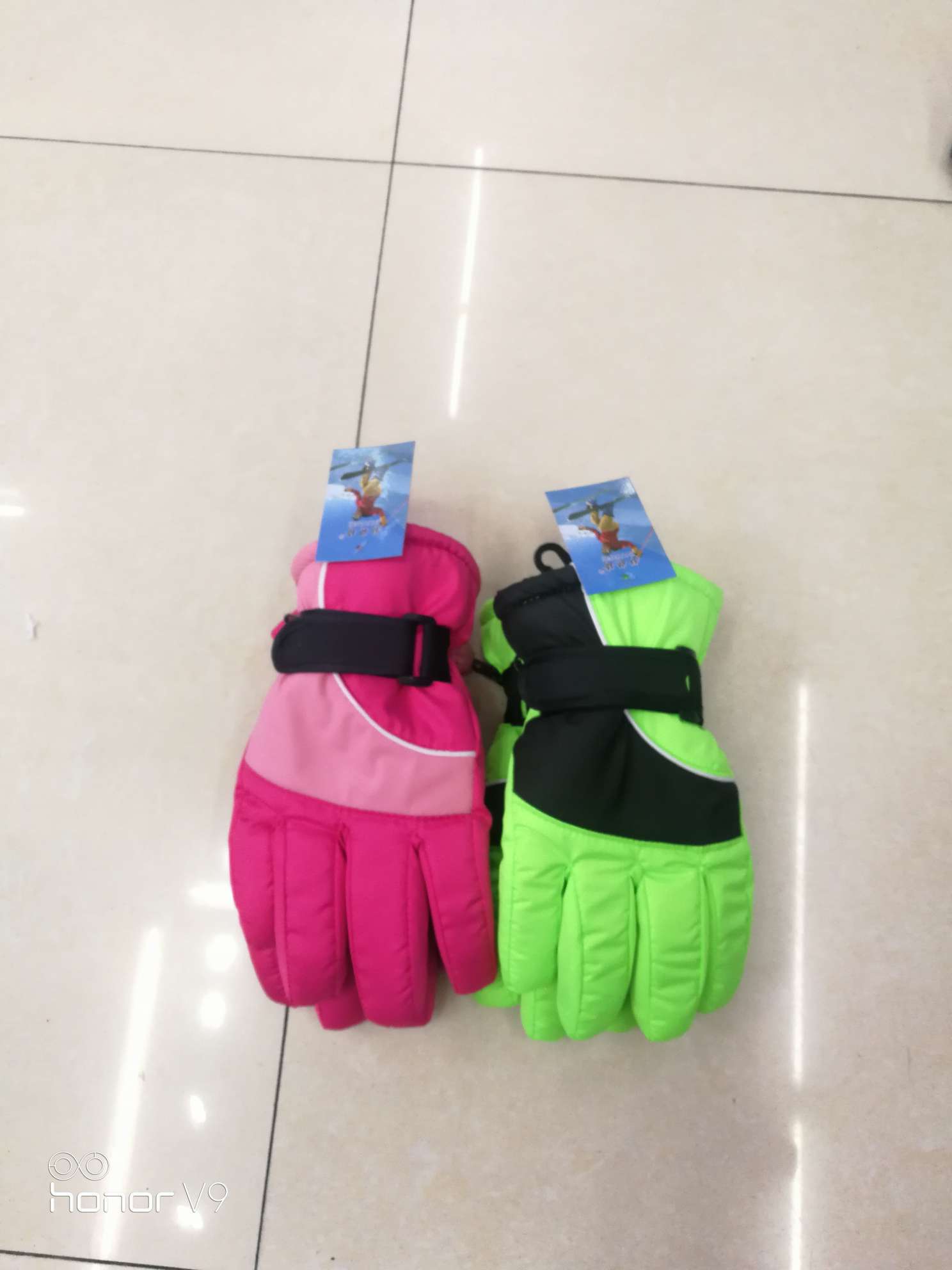男女中童滑雪手套