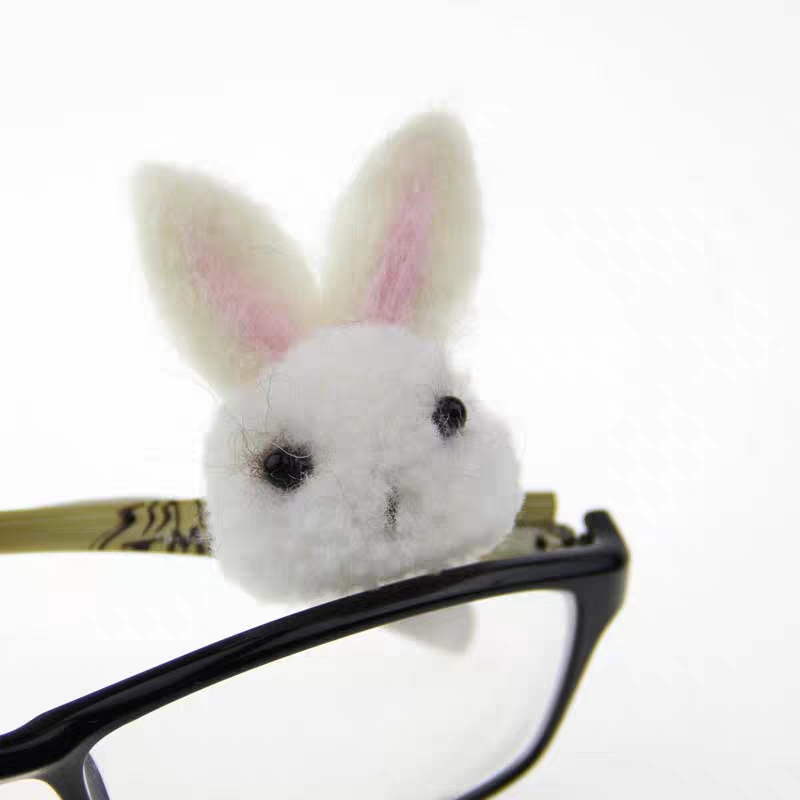 Wool felt Pengpeng Rabbit Animal 3.5 Horn Rabbit Children's headwear DIY Pendant brooch Children's sun Hat Trendy accessories Application Scenario