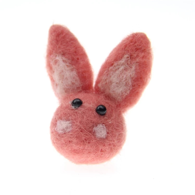 Rabbit wool felt, Poke Poke Fun, DIY finished products, materials, accessories, headwear, brooches, pendants, children's hats Specification image