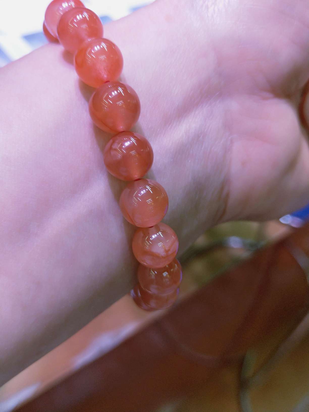 Nan Hong agate bracelet 9mm details Picture