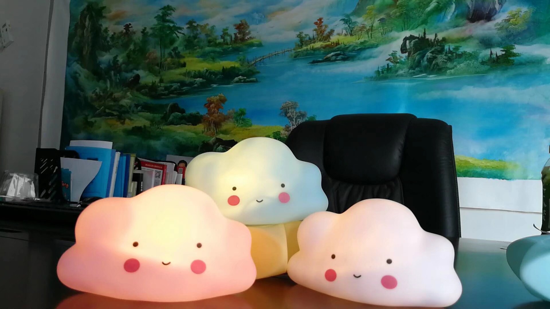 White cloud enamel lamp thumbnail