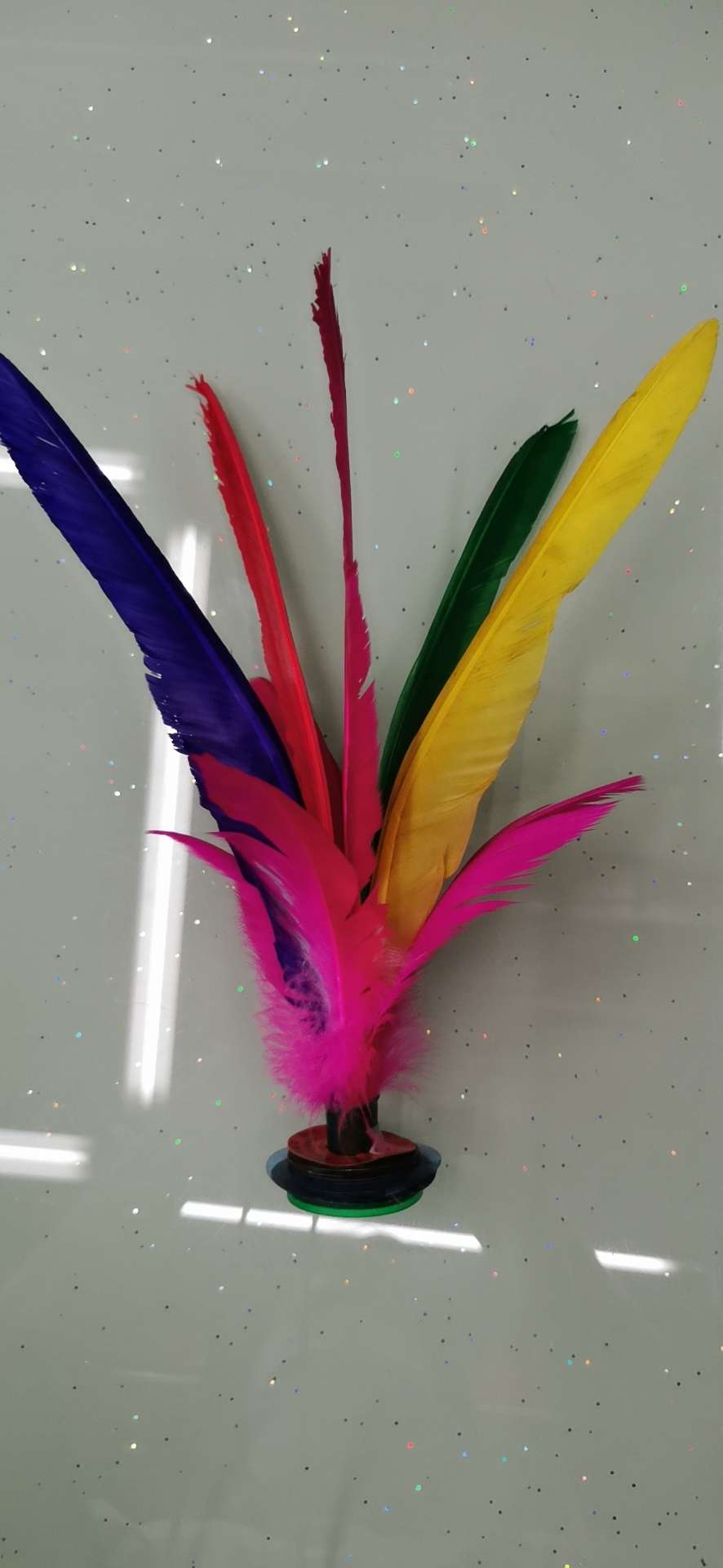 川乐26厘米5根鹅毛毽球毽子花键跳绳呼啦圈